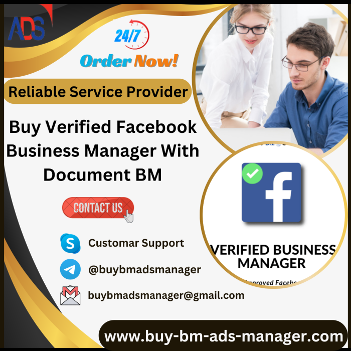 Buy Verified Facebook Business Manager With Document BM