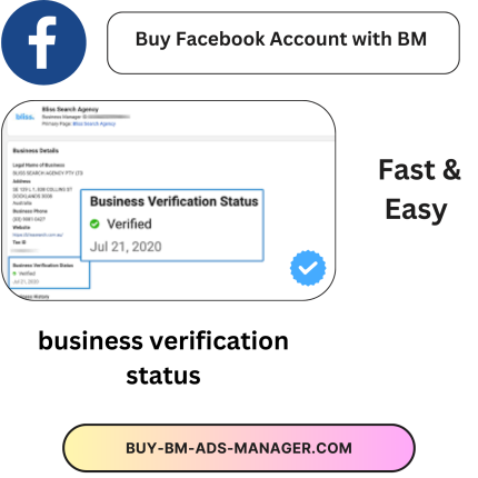 Buy Facebook Account with BM