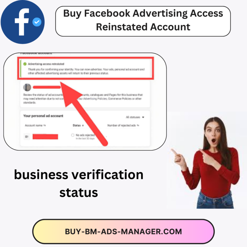Buy Facebook Advertising Access Reinstated Account